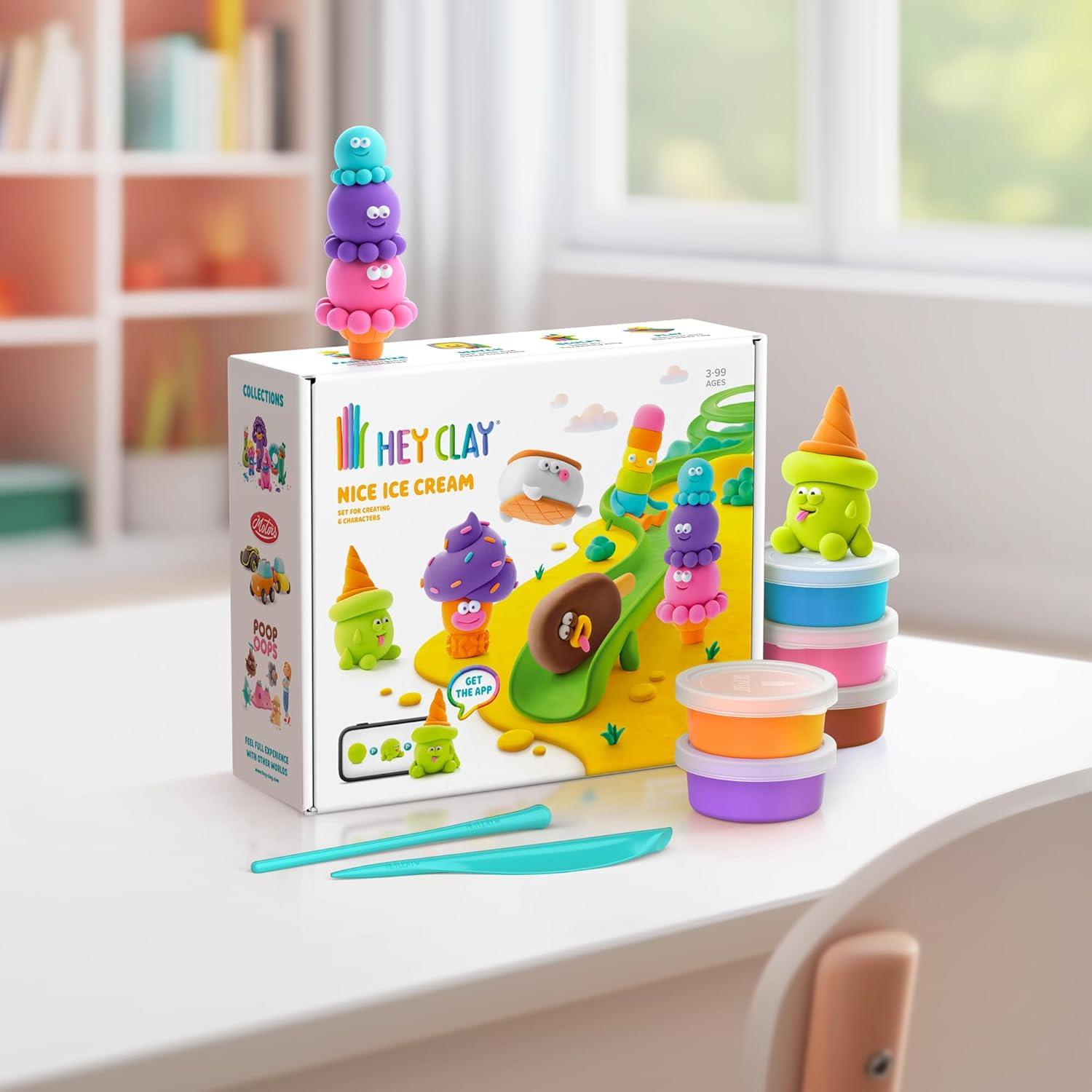 היי קליי - Hey Clay - סט גלידות מתקתקות היי קליי - Hey Clay - סט גלידות מתקתקות