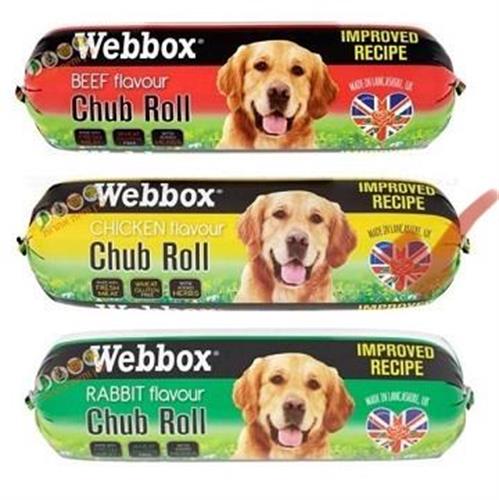 נקניק עשיר בבשר 800 גרם לכלבים בטעם עוף- וויבוקס Webbox