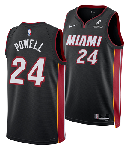 גופיית נורמן פאוול מיאמי NBA שחורה