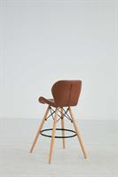 כסא בר מעוצב דגם מונקו צבע חום