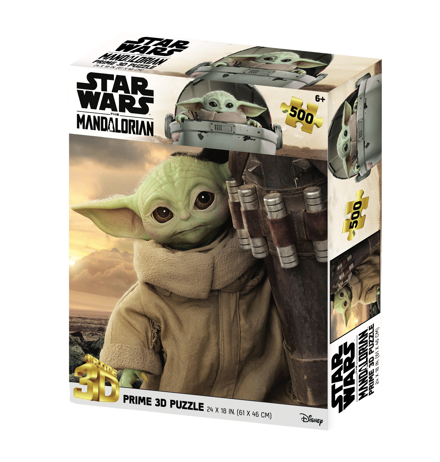 פאזל תלת מימד גרו בייבי יודה 500 חלקים מבית Prime 3D