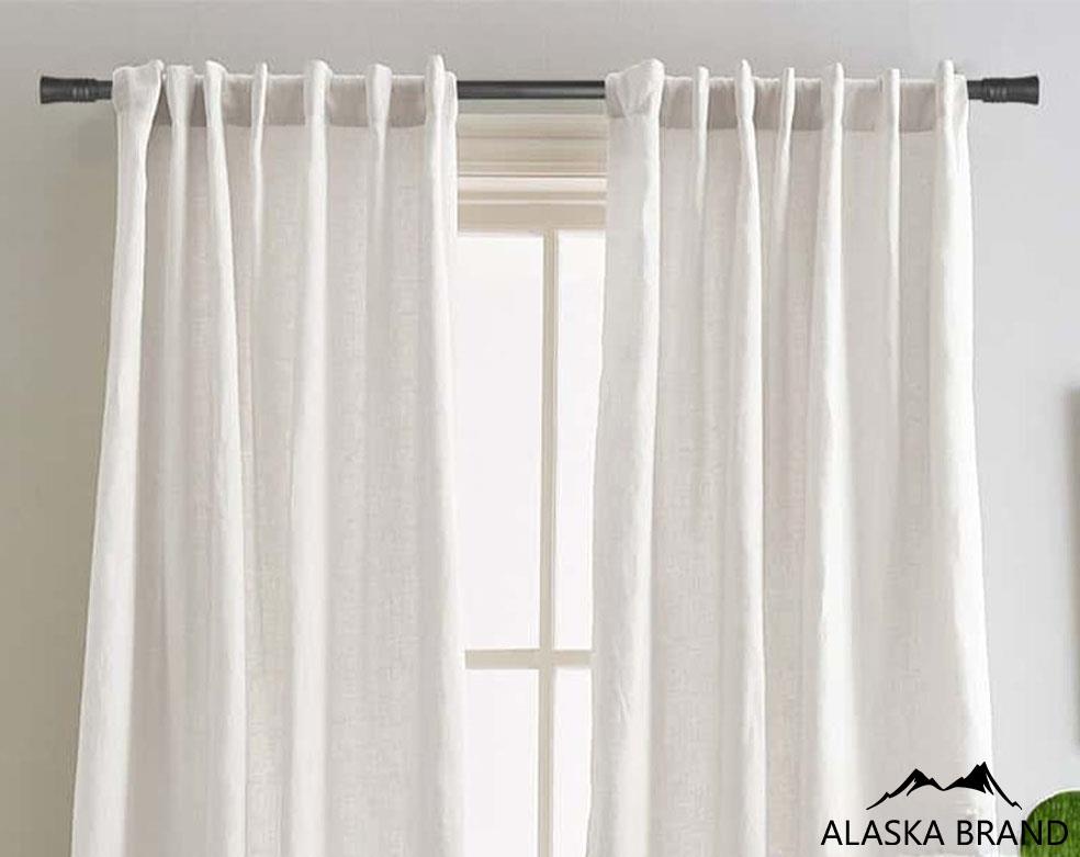 מוט טלסקופי לתליית וילונות במבחר גדלים דגם - עופרי לבן