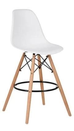 כסא בר מעוצב דגם ליאן צבע לבן