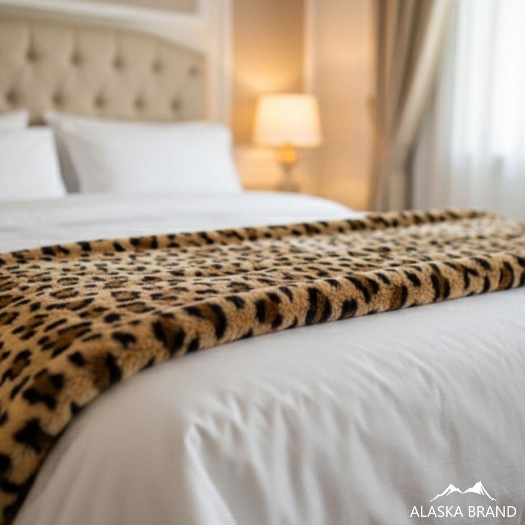 שמיכת מינק מנומרת מפנקת ! דו צדדית דגם - טייגר שמיכת מינק מנומרת מפנקת ! דו צדדית דגם - טייגר