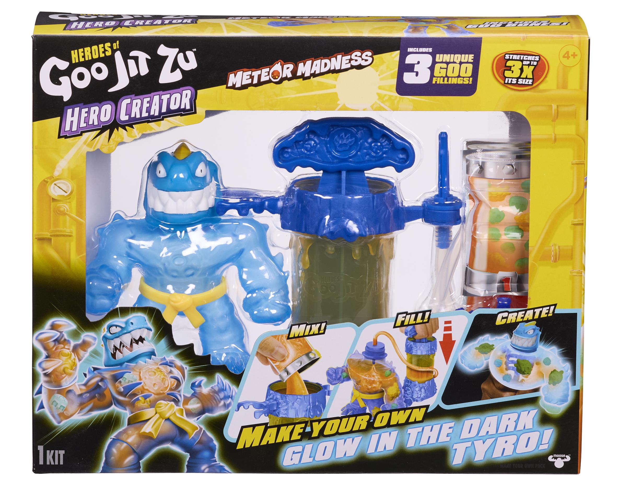 גו ג'יט זו - יוצר הגיבורים - Cerator Pack טיירו זוהר בחושך - Goo Jit Zu גו ג'יט זו - יוצר הגיבורים - Cerator Pack טיירו זוהר בחושך - Goo Jit Zu