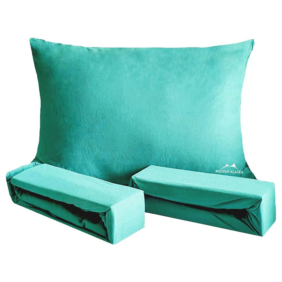 סדין ג'רסי טריקו צבע - טורקיז בהיר + ציפית מתנה! ⭐מבצע ענקי⭐