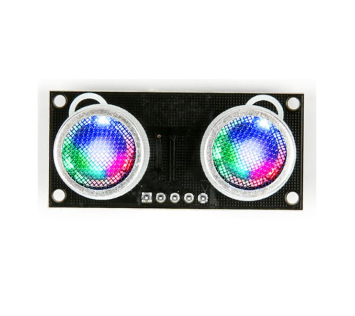 חיישן מרחק אולטראסוני עם תאורת  HC-SR04  - RGB