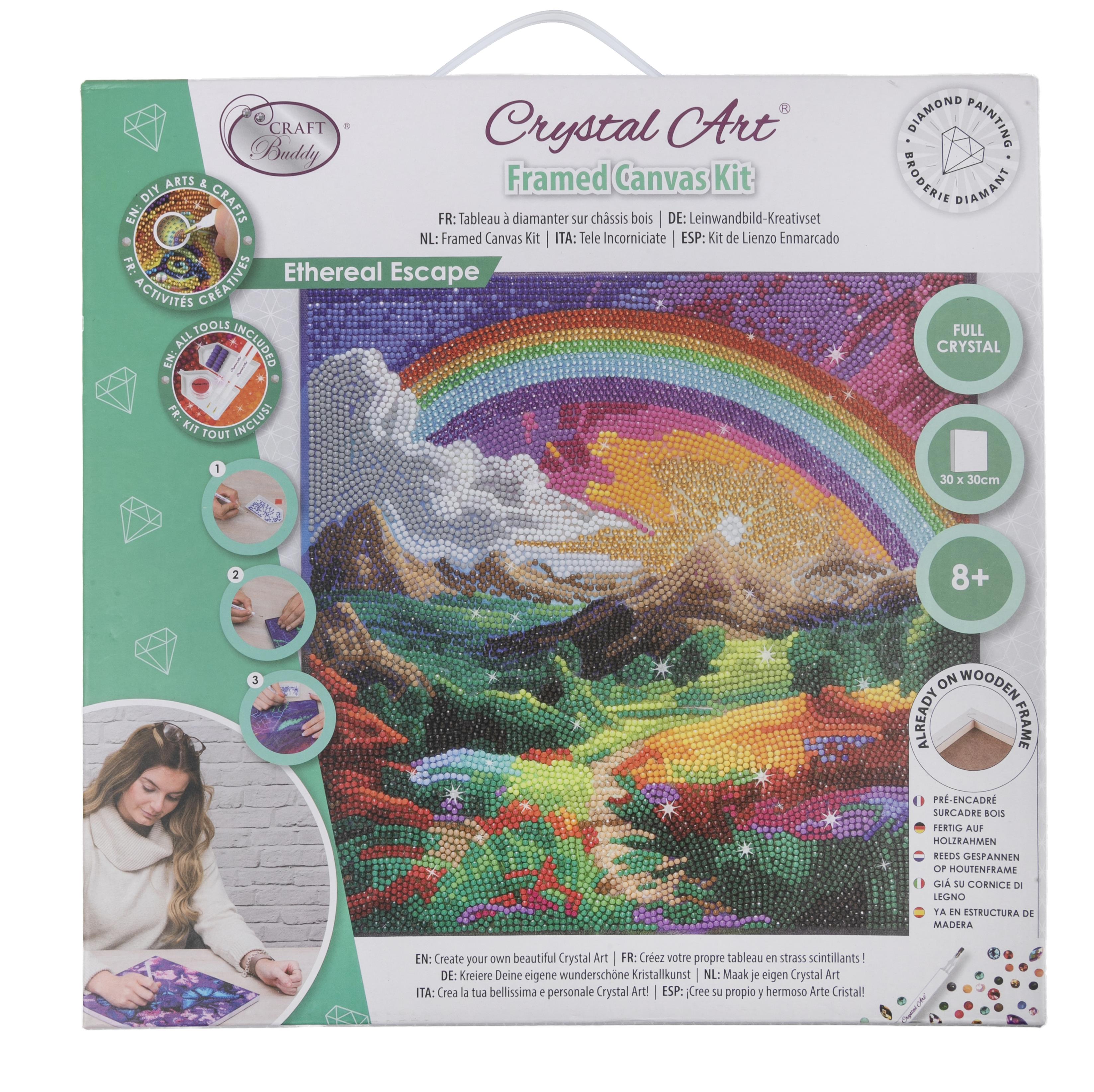 אומנות קריסטל - תמונת קנבס נוף חלומי 30*30 אומנות קריסטל - תמונת קנבס נוף חלומי 30*30