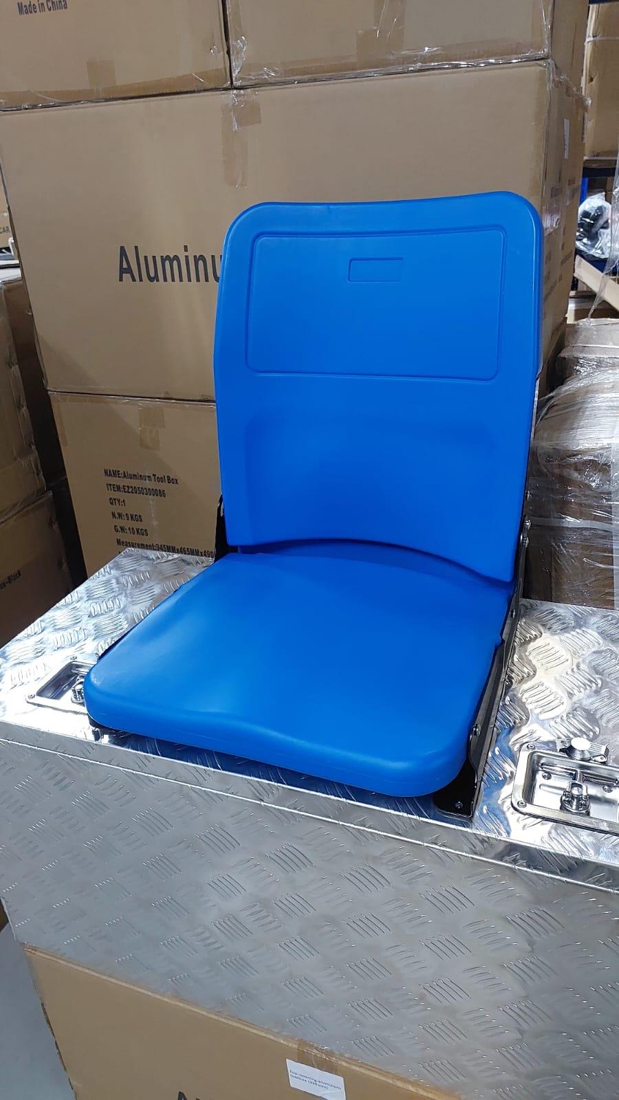 מושב שטח מתקפל COMPACT להתקנה על ארגזי כלים מיול איזי ריידר שיפצור רכבי שטח וסירות קמפינג לייף