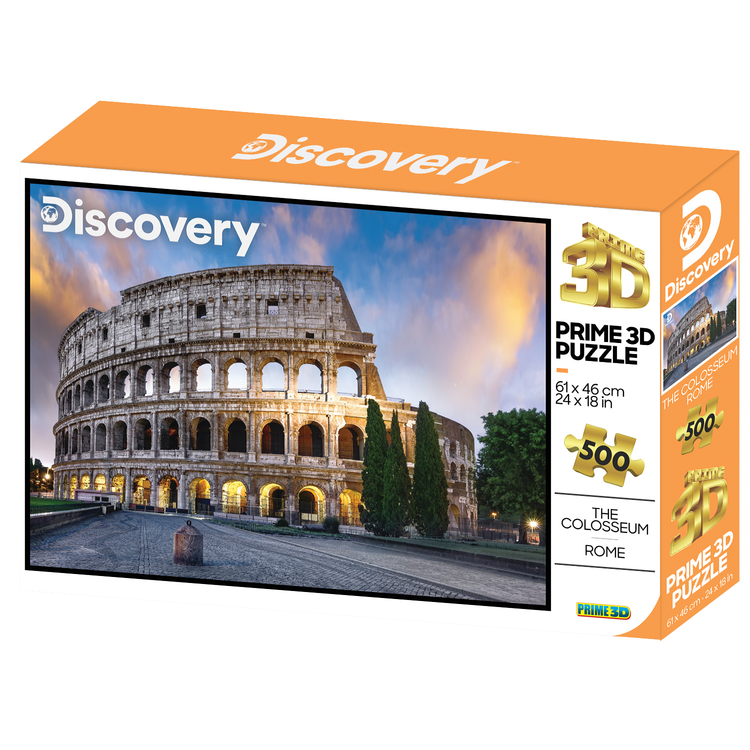פאזל תלת מימד קוליסאום רומא 500 חלקים מבית Prime 3D