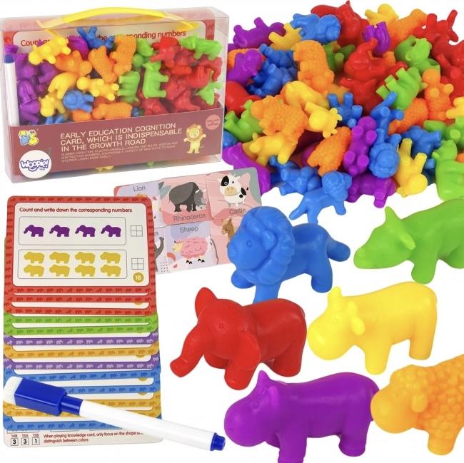 משחק מיון חיות + דפי תרגול חשבון