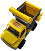 משאית עבודה צהובה גלגלי גומי
