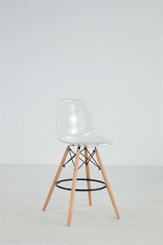 כסא בר מעוצב דגם קארין צבע שקוף