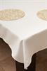 מפת שולחן איכותית ועבה White - לבן חלק (גם בעגול)  + 🎁 מגן שולחן במתנה 🎁