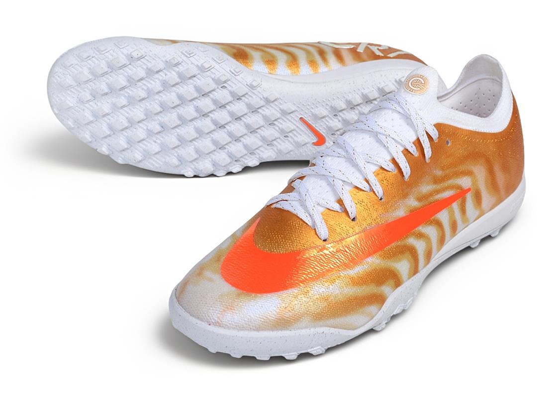 נעלי קטרגל נייק רונאלדו Nike Air Zoom Mercurial CR7 זהב לבן