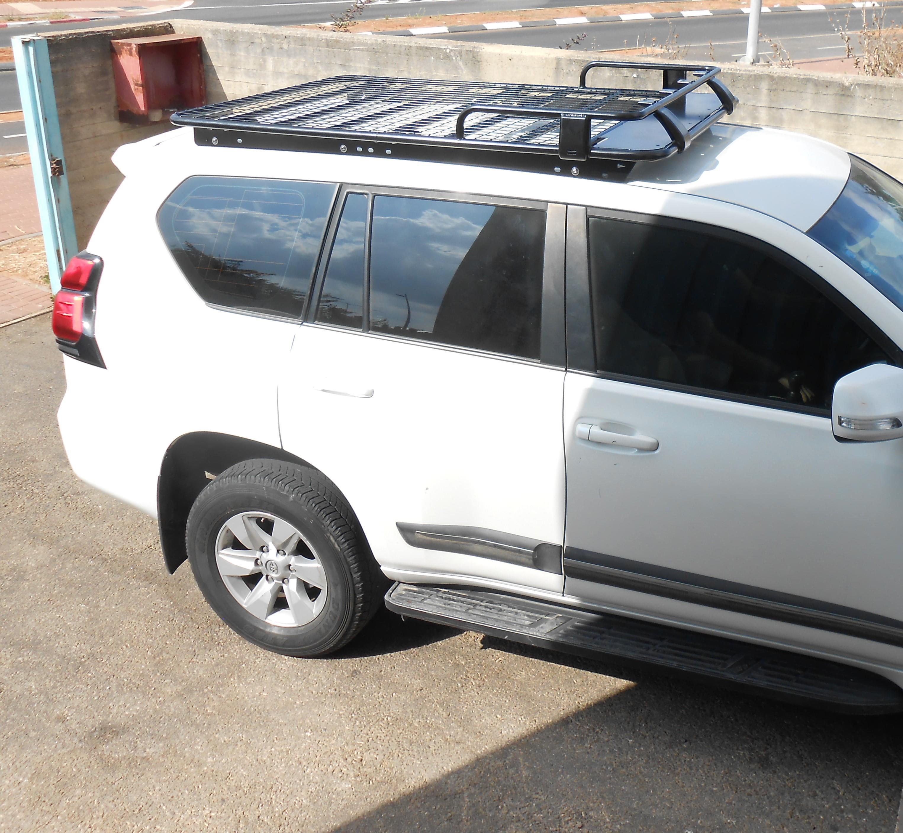 גגון טויוטה לנד קרוזר מעקה קדמי 1.8X1.25 מטר ברזל התקנה ישירה מתאים לכל דגמי טויוטה קמפינג לייף גגון טויוטה לנד קרוזר מעקה קדמי 1.8X1.25 מטר ברזל התקנה ישירה מתאים לכל דגמי טויוטה קמפינג לייף