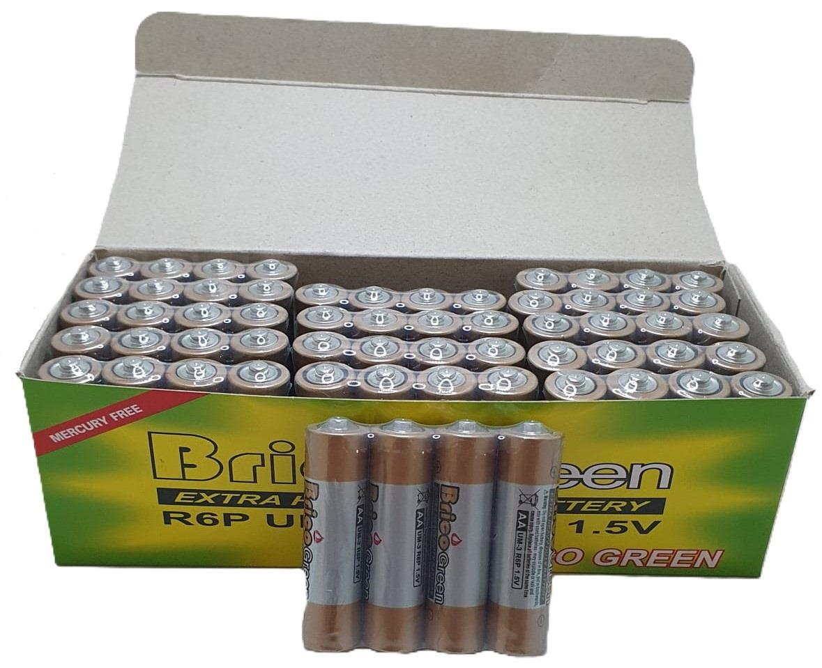 מארז 60 סוללות אבץ-פחם AA