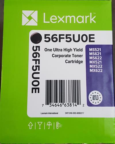 טונר מקורי למדפסת 56F5U0E Lexmark MS/MX-521,621,622  25K