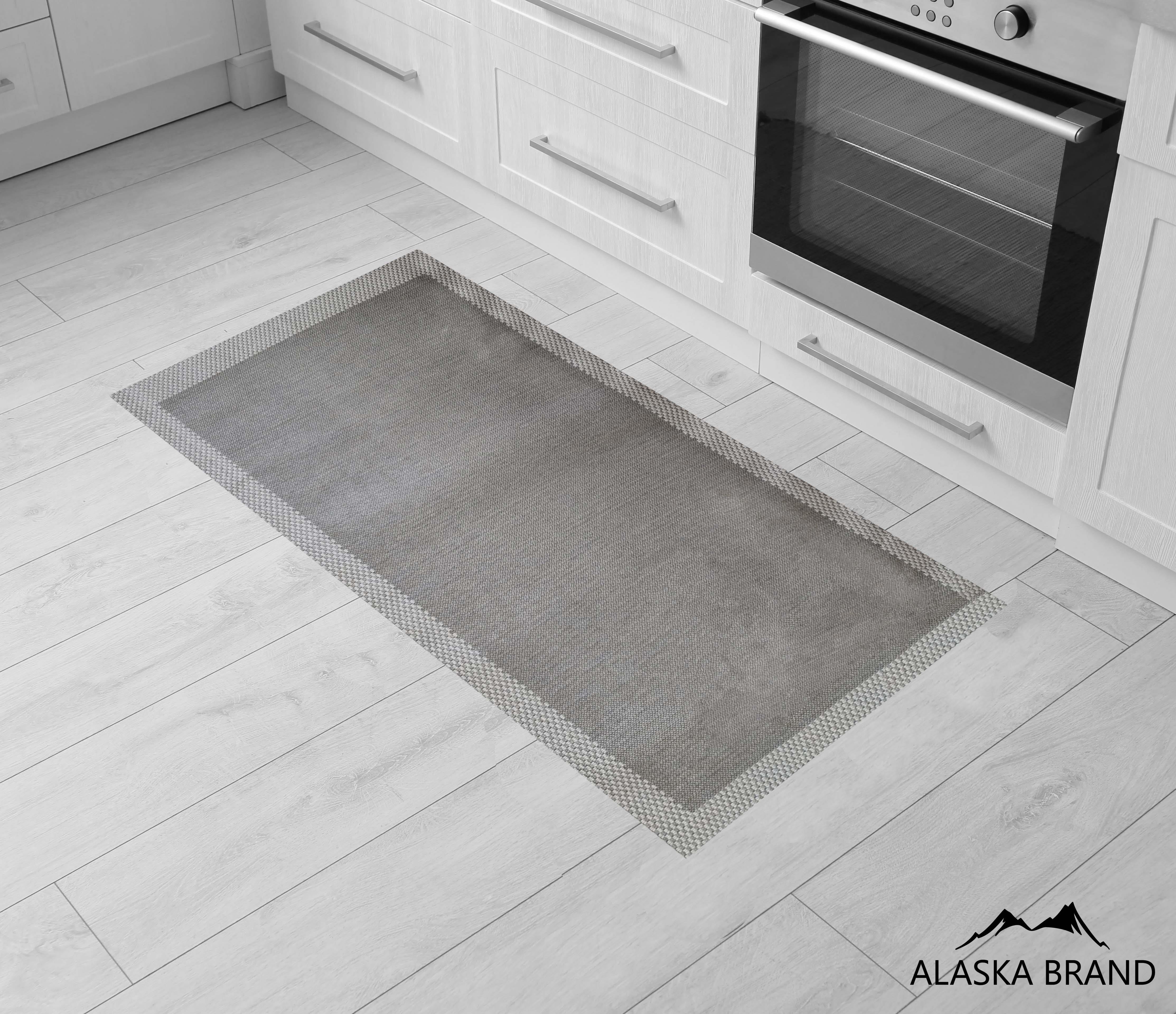 שטיח מטבח איכותי עם גומי בתחתית - דומו סילבר | מבצע ענק