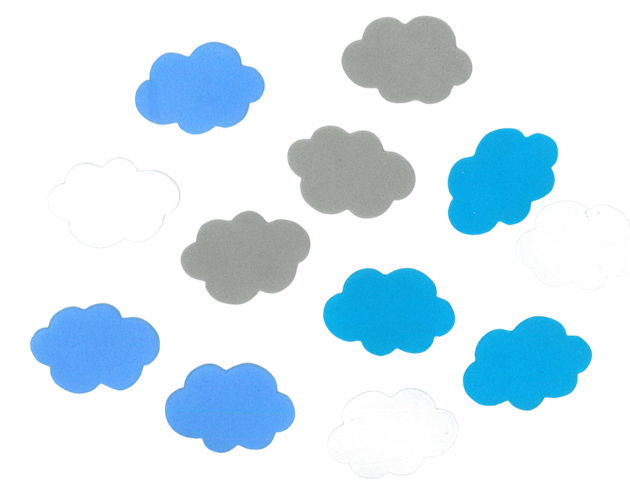 מדבקות סול עננים - 70 יח'