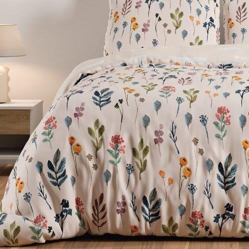 סט מצעים זוגי רחב 180X200 מבד 100% כותנה - סול