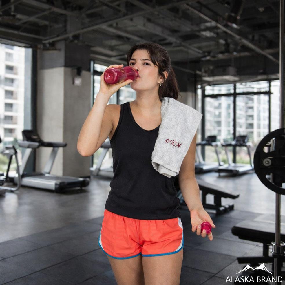 מגבת לחדר כושר / פילאטיס / ספורט בתוספת רקמה אישית - סופגת זיעה