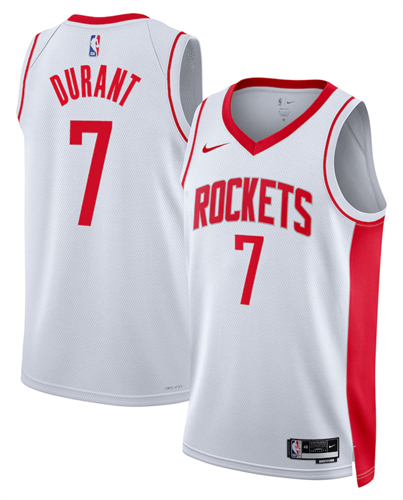 גופיית קווין דוראנט יוסטון רוקטס NBA לבנה
