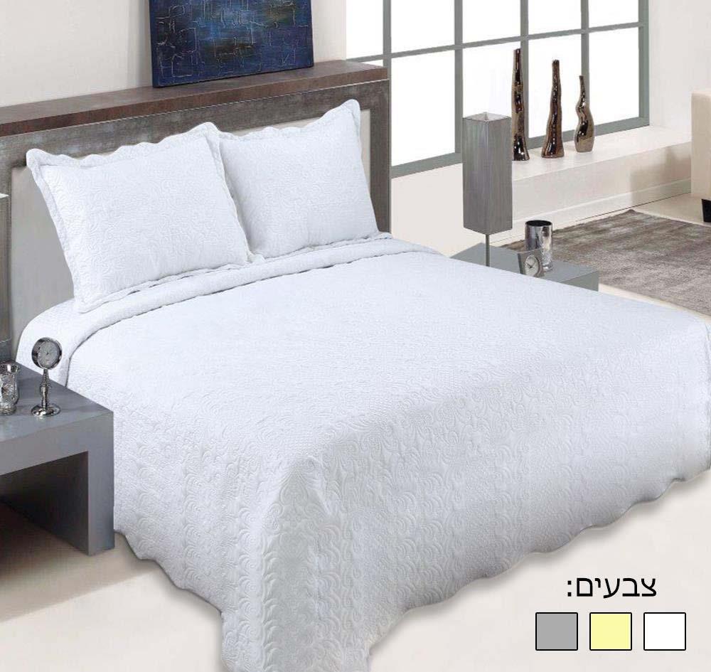 כיסוי למיטה יוקרתי במיוחד + ציפית מתנה דגם דיאנה * מבחר צבעים*