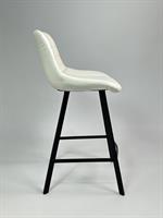 כסא בר מעוצב דגם ניס דמוי עור לבן