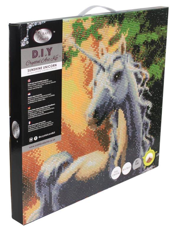 אומנות קריסטל - תמונת קנבס חד קרן שמשי 30*30 אומנות קריסטל - תמונת קנבס חד קרן שמשי 30*30