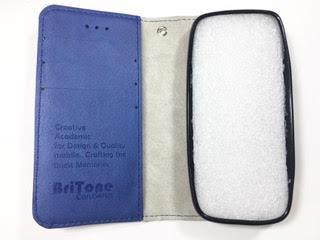 מגן ספר BriTone לנוקיה NOKIA 215 4G בצבע כחול