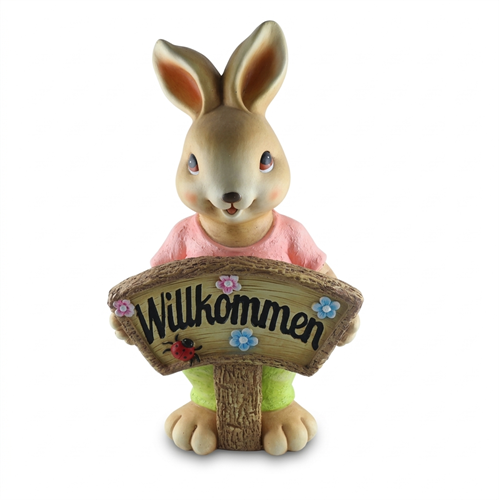 פרשליין - פסלי גן - פסלים לגינה - ארנב מברך לגינה