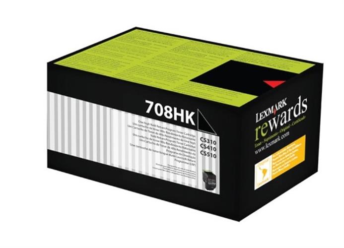 טונר שחור מקורי למדפסת 70C8HK0 Lexmark CS-310,410,510