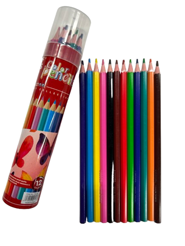 צבעי עיפרון בכוס 12 יחידות