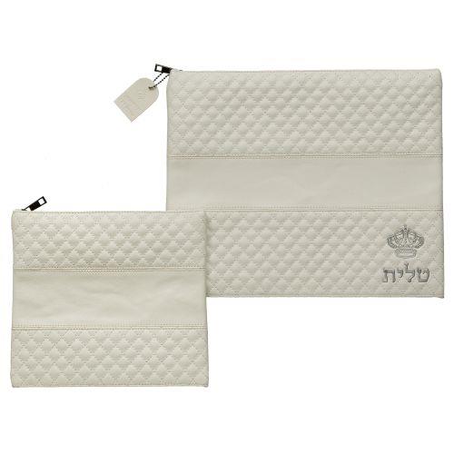 סט כיסויים דמוי עור - כתר