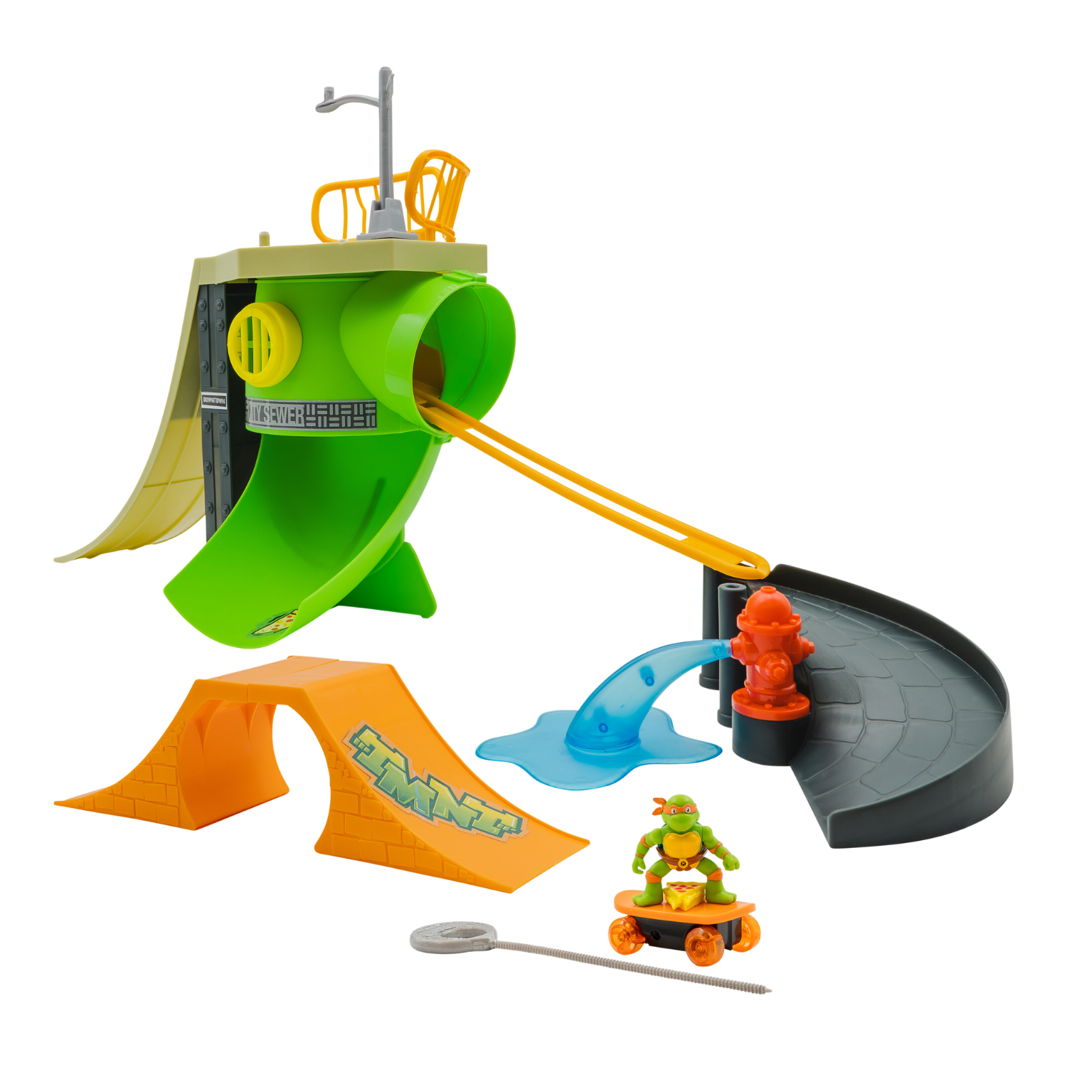 צבי הנינג'ה על גלגלים - ערכת משחק סטריט רמפה - טירוף המוטנטים