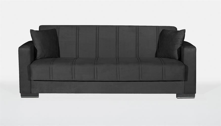 ספה תלת מושבית נפתחת למיטה כולל ארגז מצעים דגם מונטנה צבע אפור ספה תלת מושבית נפתחת למיטה כולל ארגז מצעים דגם מונטנה צבע אפור