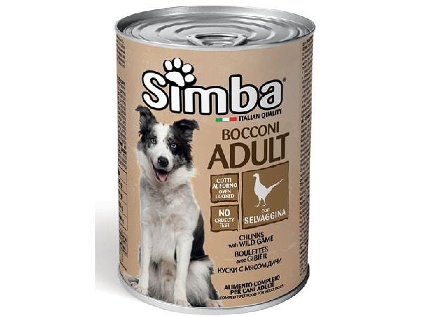 סימבה שימורי בשר לכלב בטעם צייד 415 ג Simba