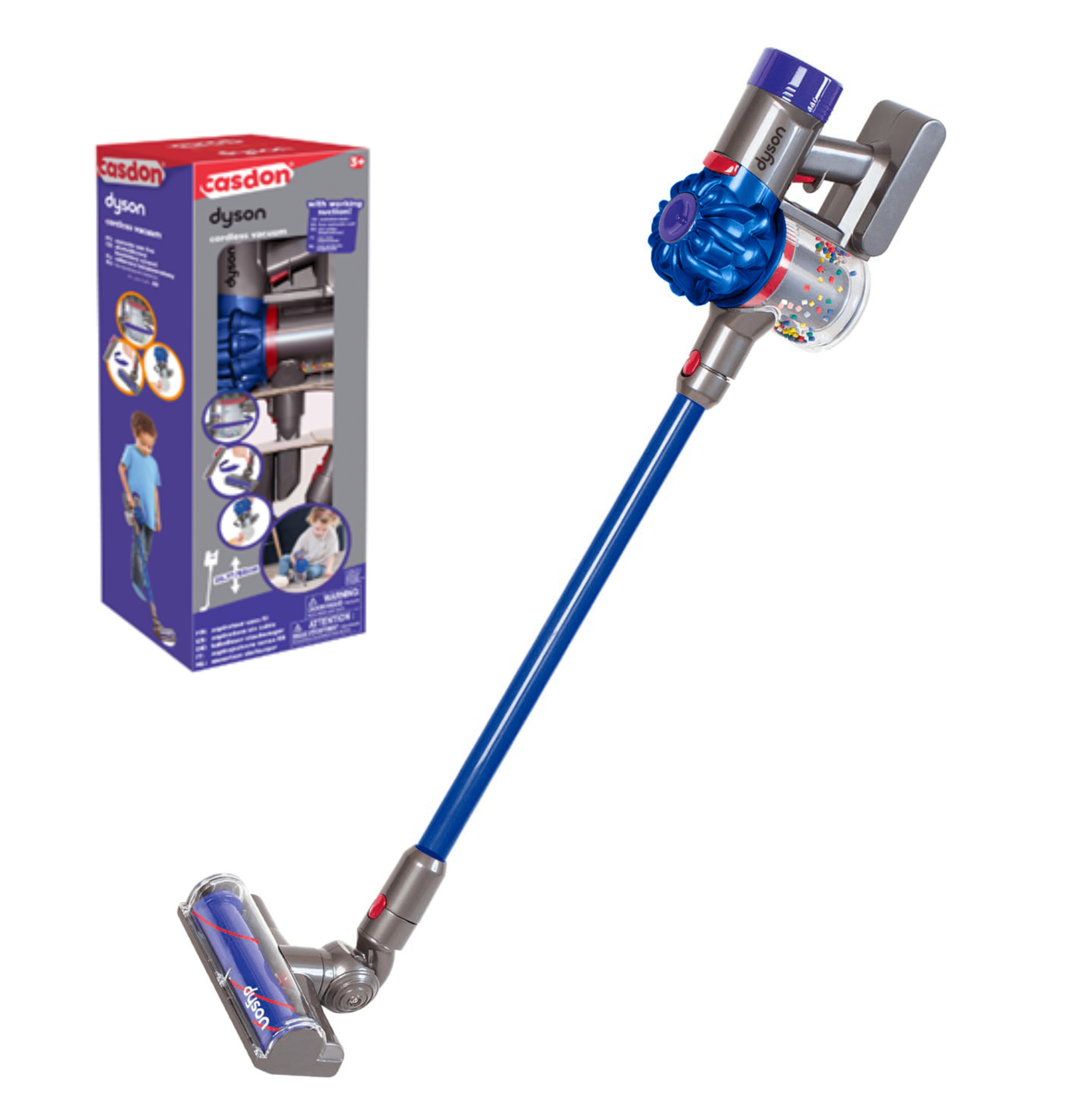 שואב אבק Dyson צבע כחול דומה למקור | שואב אבק דייסון אלחוטי לילדים גילאי 3+ שואב אבק Dyson צבע כחול דומה למקור | שואב אבק דייסון אלחוטי לילדים גילאי 3+
