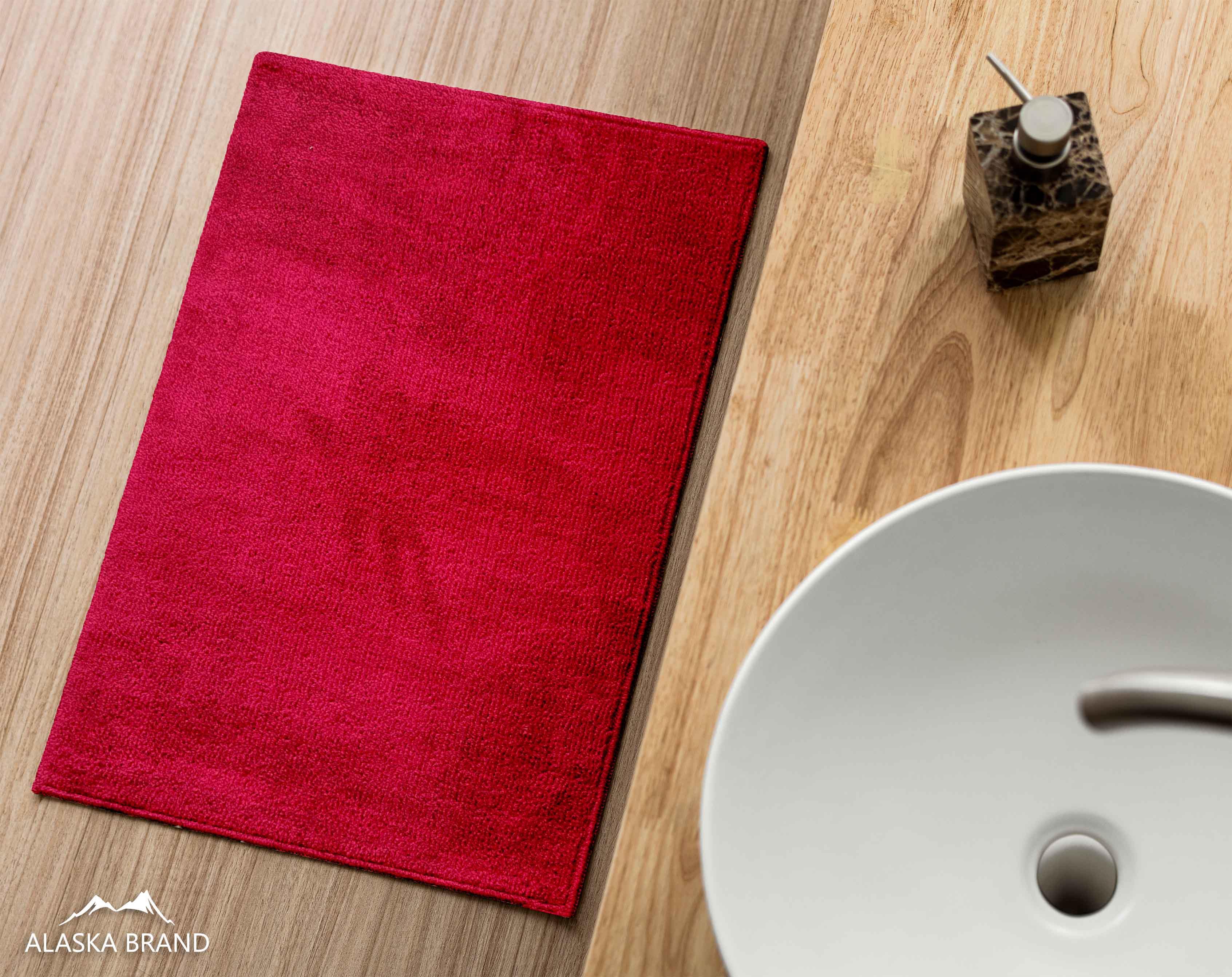 שטיח אמבטיה נעים במיוחד דגם Sky סקיי - אדום