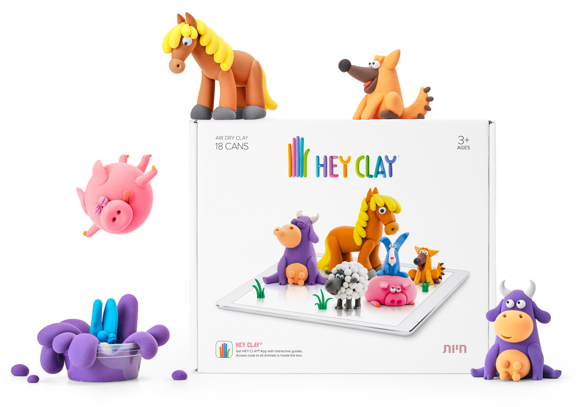 היי קליי - Hey Clay - סט חיות