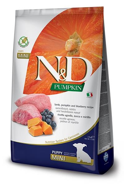 N&D גור כלב מיני דלעת כבש 2.5 קג Natural&Delicious