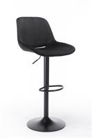 כסא בר מעוצב דגם קנזס צבע שחור