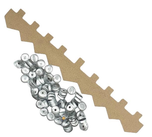 ערכה להכנת חנוכיה דגם סביבון - 12 יחידות