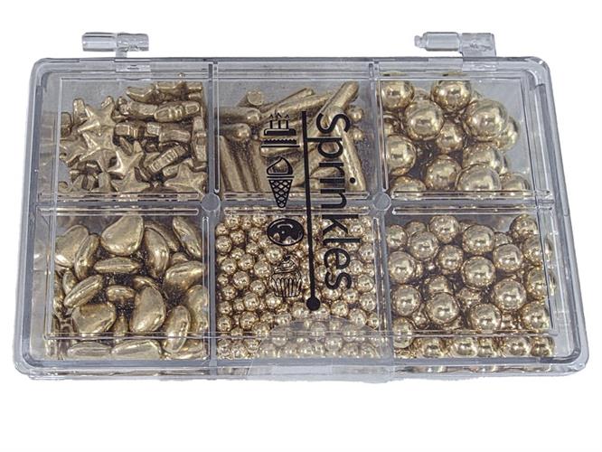 חרוזים לקישוט זהב ( לא אכיל)