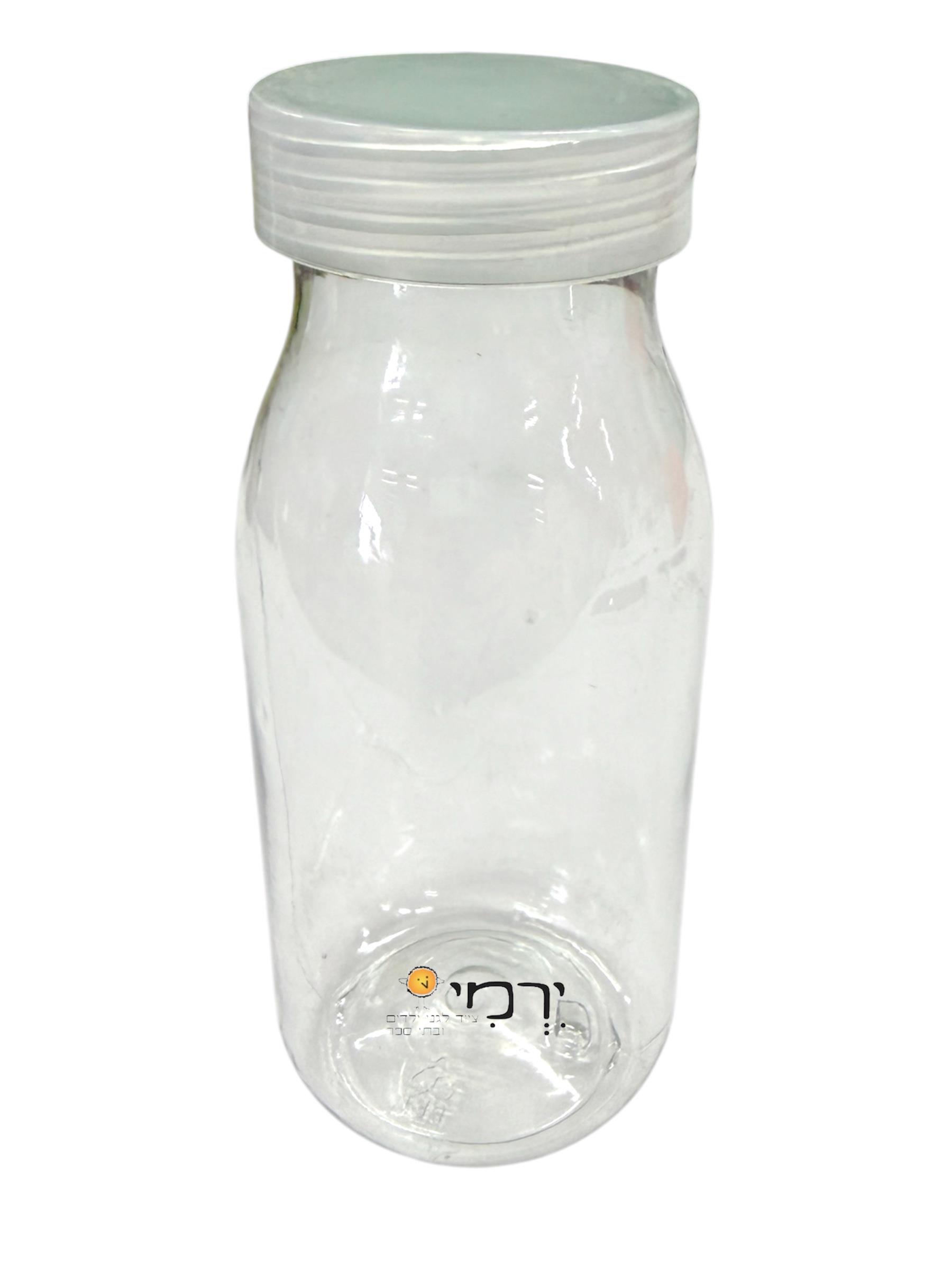 בקבוק חלב/אחסון שקוף