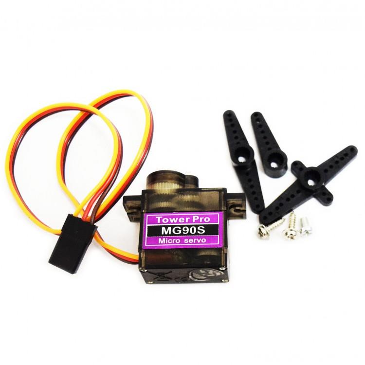 מנוע סרוו 360° Mg90S Metal  Micro Servo  לרכב רובוטי