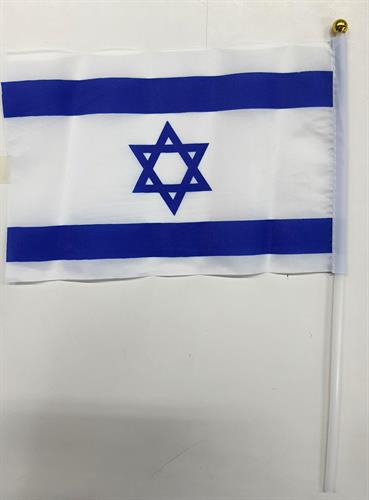 דגל ישראל מבד על מקל
