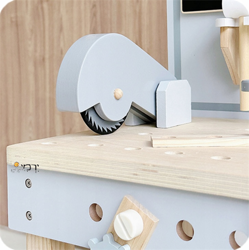 שולחן הברגות + אביזרים מעץ איכותי