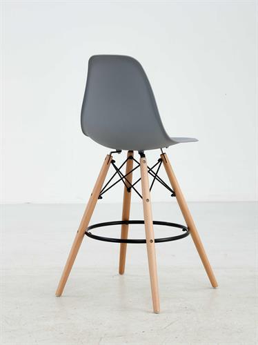 כסא בר מעוצב דגם ליאן צבע אפור כסא בר מעוצב דגם ליאן צבע אפור